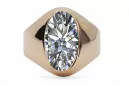 Original Vintage 14K Rose Gold Zircon Ring Vintage Jewlery vrc077r